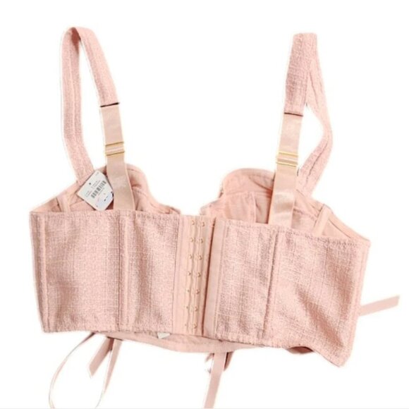 Brand New By Anthropologie Tweed Corset Bra Top - Picture 10 of 16